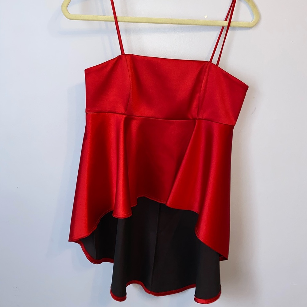 High/Low Silk Zara Top